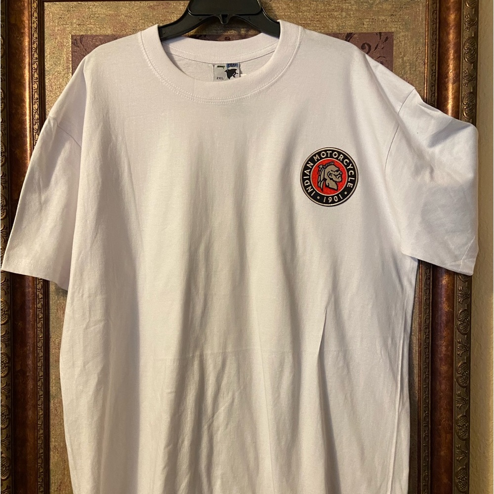 2XL INDIAN Motorcycle 1901 Motorcycle embroidered patch T Shirt